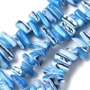 Dyed Natural Trochus Shell Beads Strands
