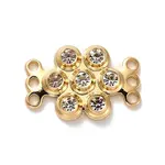 Brass Clear Cubic Zirconia Multi-Strand Links