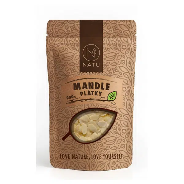 NATU Mandle plátky 200 g