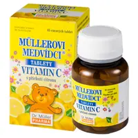 DR. MÜLLER Müllerovi medvídci s vitaminem C s příchutí citronu 45 tablet