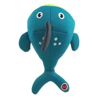 DOG FANTASY Water Float Pískací a plovoucí velryba turkysová 28 cm