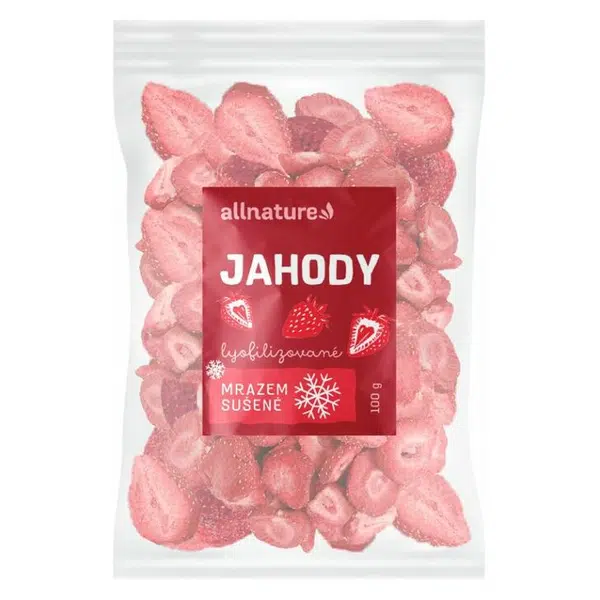 ALLNATURE Jahody sušené mrazem 100 g