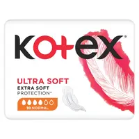 KOTEX Ultra Soft Dámské hygienické vložky Normal 10 kusů