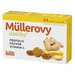 DR. MÜLLER Müllerovy pastilky s propolisem a zázvorem 24 ks