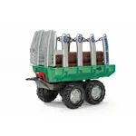 Rollytoys Vlečka s kládami Timber Trailer 2-os-zelená
