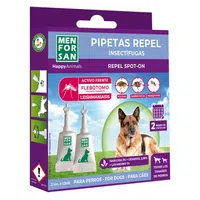 MENFORSAN Antiparazitní pipety proti blechám a klíšťatům pro psy 2x1,5 ml