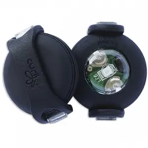 CURLI Luumi LED bezpečnostní světélko na obojek černé 2 ks