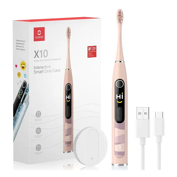 OCLEAN X10 Sonický kartáček Pink 1 kus