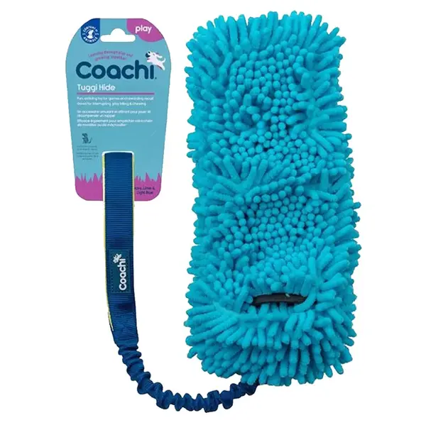 COACHI Tuggi Hide hračka pro psy mop modrozelený 1 kus