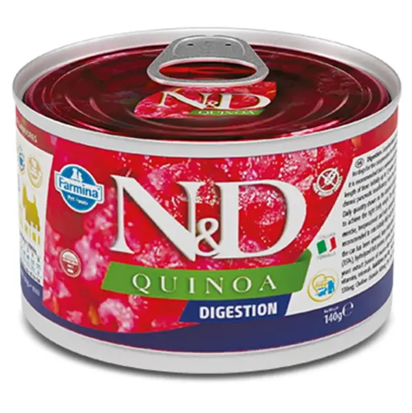 N&D Quinoa digestion lamb & fennel adult mini pro malá plemena psů 140 g