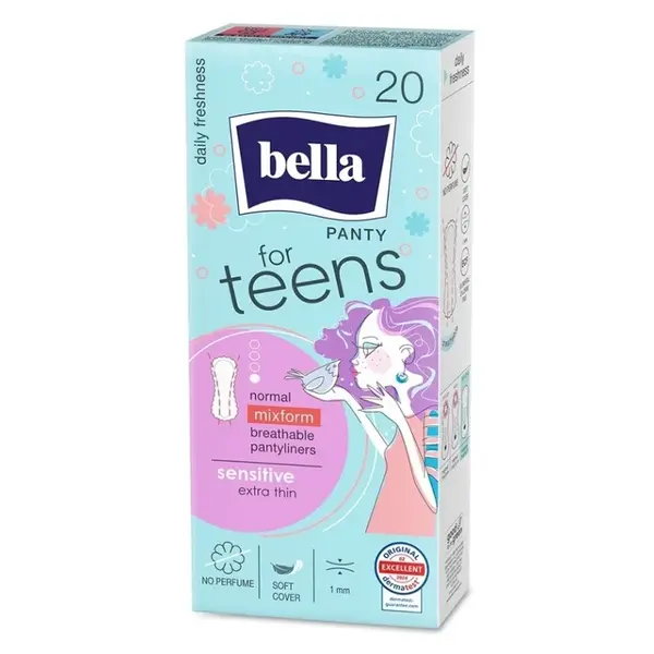 BELLA For Teens Sensitive Slipové vložky 20 ks