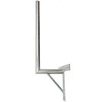 Anténní držák 25cm na zeď se vzpěrou, trubka 42/2mm, výška 66cm žár.