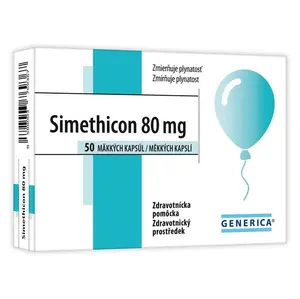 GENERICA Simethicon 80 mg 50 měkkých želatinových kapslí