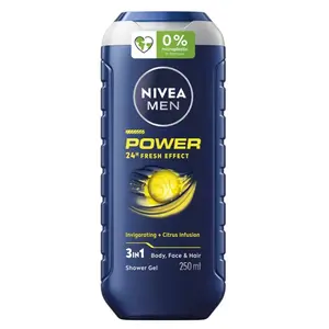 NIVEA Men Power Refresh Sprchový gel na tělo, tvář a vlasy 250 ml