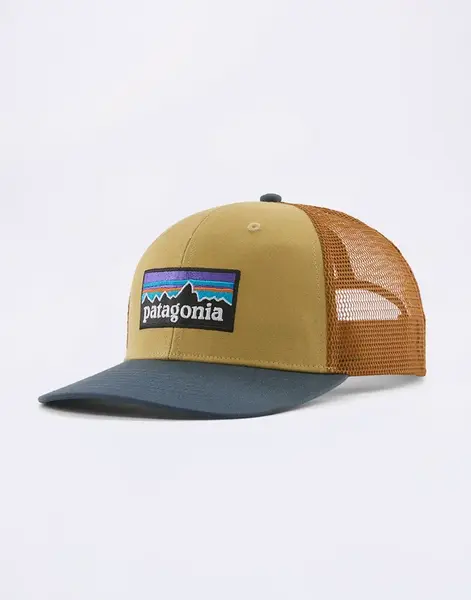Patagonia P-6 Logo Trucker Hat Lynx Tan