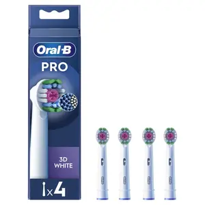 ORAL-B EB 18-4 PRE 3D White Kefkové hlavy 4 kusy