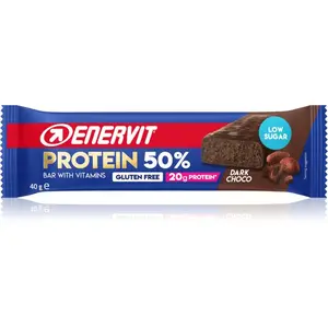 ENERVIT Protein Bar 50% proteinová tyčinka příchuť Dark Choco 40 g