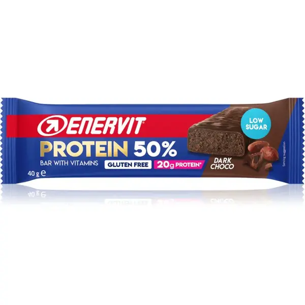ENERVIT Protein Bar 50% proteinová tyčinka příchuť Dark Choco 40 g