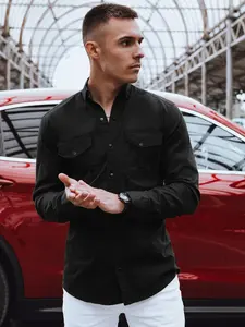 Pánská džínová košile Barva černá DSTREET
