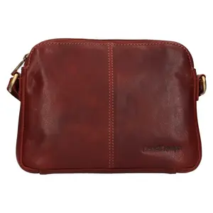 Dámská kožená crossbody kabelka SendiDesign Matilda - hnědá