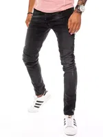 Černé pánské džíny slim fit Dstreet