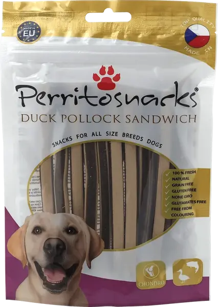 Pochoutka Perrito Duck & Pollock sandwich 100g