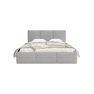 Fedve POLŠTÁŘOVÁ POSTEL FONDI SLIM 200x200 cm, Šedá