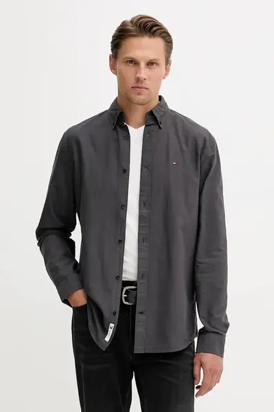 Tommy Jeans  košile pánská bavlněná