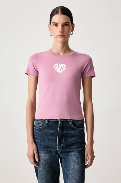 Guess Jeans  tričko dámské bavlněné s elastanem