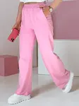Spodnie damskie dresowe wide leg DRESLINA różowe Dstreet
