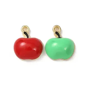 Fruit Alloy Enamel Pendants