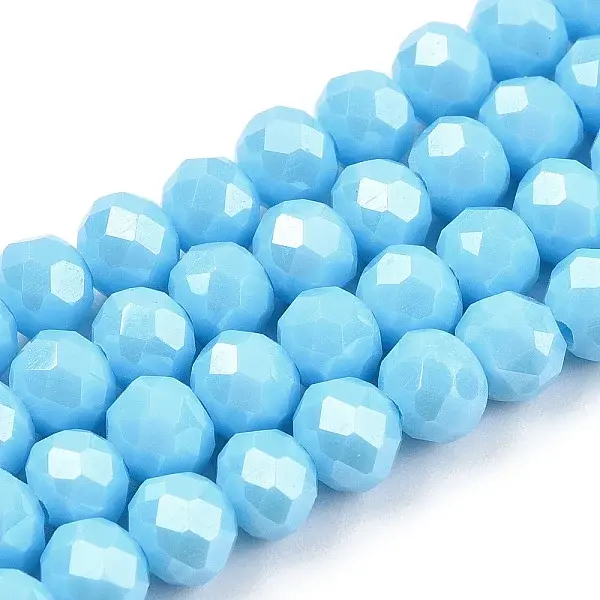 Electroplate Glass Beads Strands