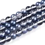 Baking Paint Transparent Glass Beads Strands