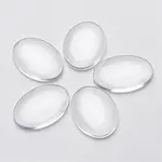 Clear Domed Glass Cabochons for Making Pendants