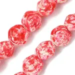 Dyed Synthetic Turquoise Carved Beads Strands