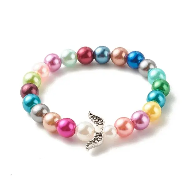 Acrylic Beaded Stretch Kids Bracelets