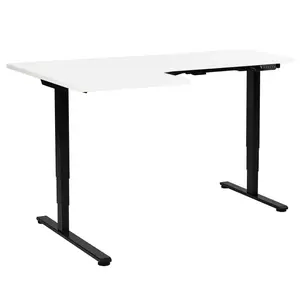 Beliani PSACÍ STŮL 160x60 cm elektrický Černý/Bílý Destines