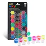 PRIMO akrylové barvy Fluo a metal 14 x 4,5 ml (poškozené)