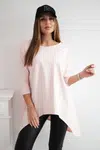 Halenka oversize pudrově růžová