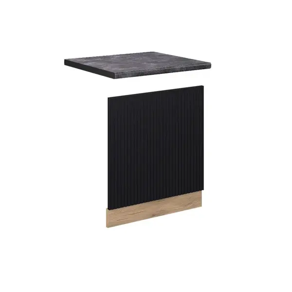 Vicco PŘEDNÍ PANEL Fame-Line Černý pruhovaný 60 cm , PD Antracit
