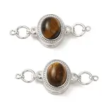 Brass Micro Pave Cubic Zirconia Magnetic Clasps