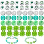800Pcs Saint Patrick's Day Themed Acrylic & Plastic Bead Sets