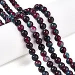 Dyed Natural White Jade Beads Strands