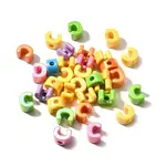 UV Plating Opaque Acrylic European Beads