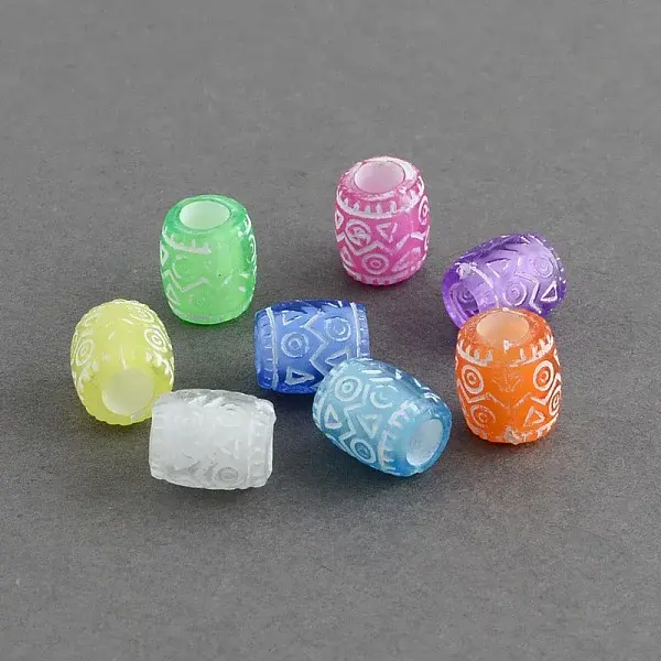 Transparent Acrylic European Beads