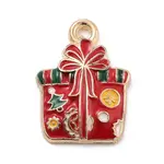 Christmas Theme Alloy Enamel Pendants