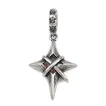 Star 316 Surgical Stainless Steel Cubic Zirconia Pendant Decoration
