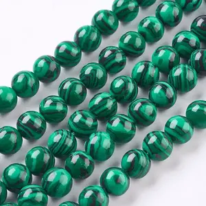 Synthetic Malachite Beads Strands
