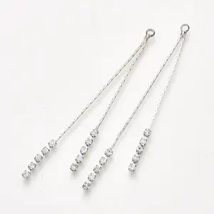 Brass Chain Tassel Big Pendants