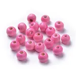 Dyed Natural Wood Beads